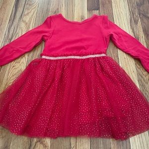 Red glitter dress